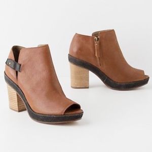 Anthropologie Schuler&Sons platform heels booties